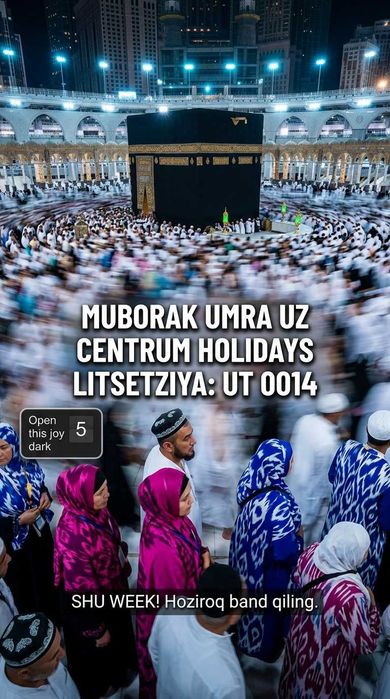 Centrum Holidays Umra Amallari Mirzo Ulugbek Muborak Umra Tur Paket