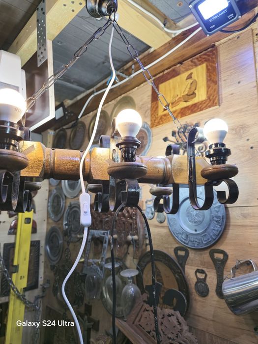 Lustre Lemn vintage