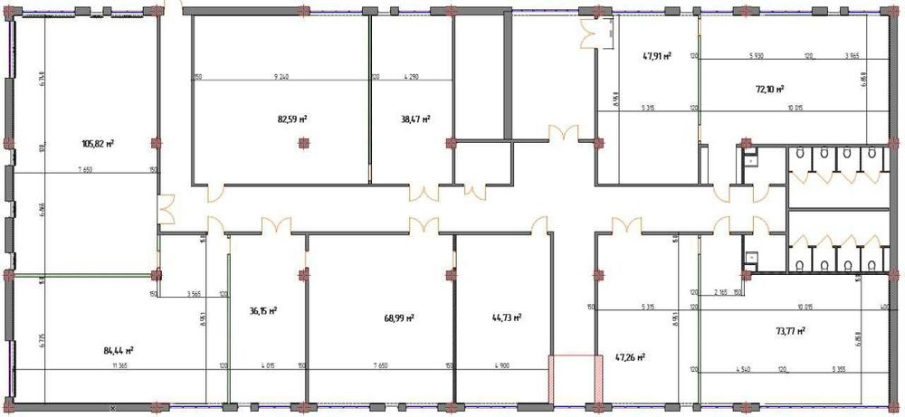 Аренда офиса 72 м2 в центре (IT park) от собственника