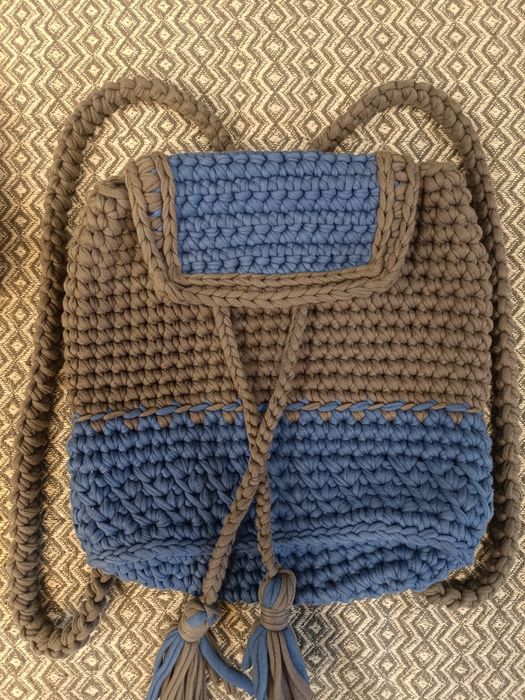 Сумка Хобо и рюкзачок Hand made