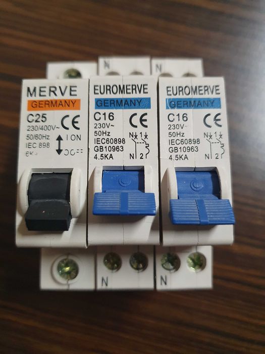 Disjunctor MCB siguranta automata LEGRAND HAGER ETI MOELLER EATON