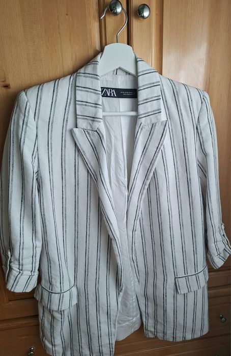 ZARA Ленено сако XS