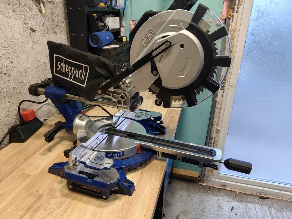 Потапящ циркуляр с изтегляне 2200W, 254мм Scheppach