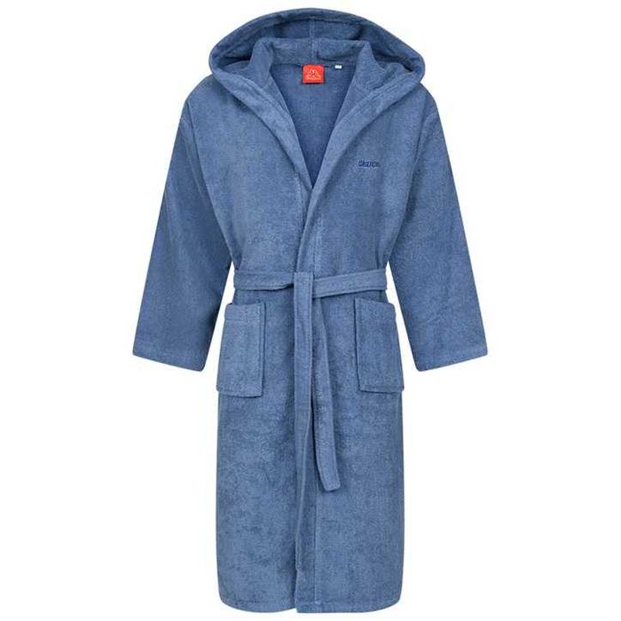 Халат за баня Kappa, 100% памук, син, S/M или L/XL, унисекс модел