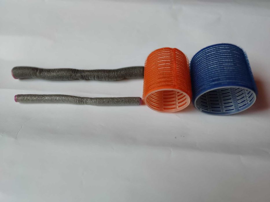 Oпашка коса естествена - ролки за къдрене - пръчки и за обем (велкро)