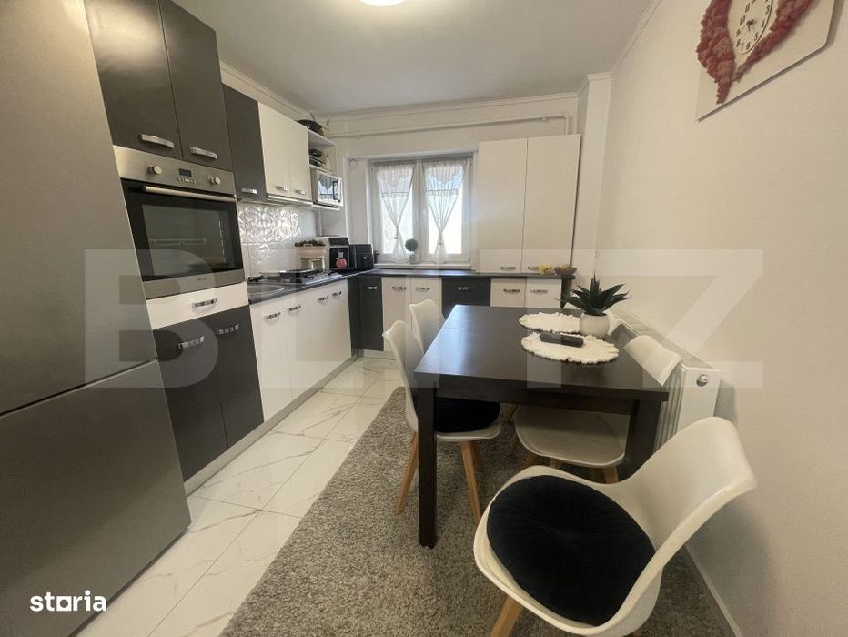 Apartament 3 camere | Renovat modern | Dressing in dormitoare | Etaj