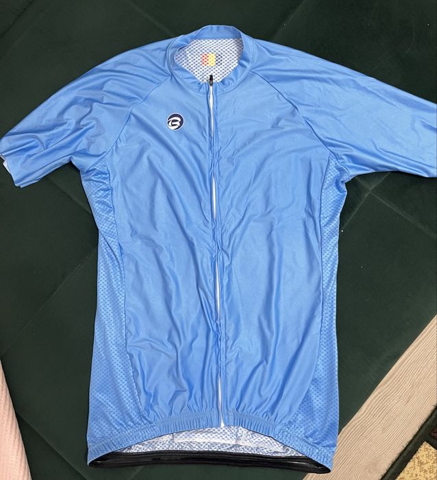 Tricou ciclism competitie Bellotto, albastru, XL