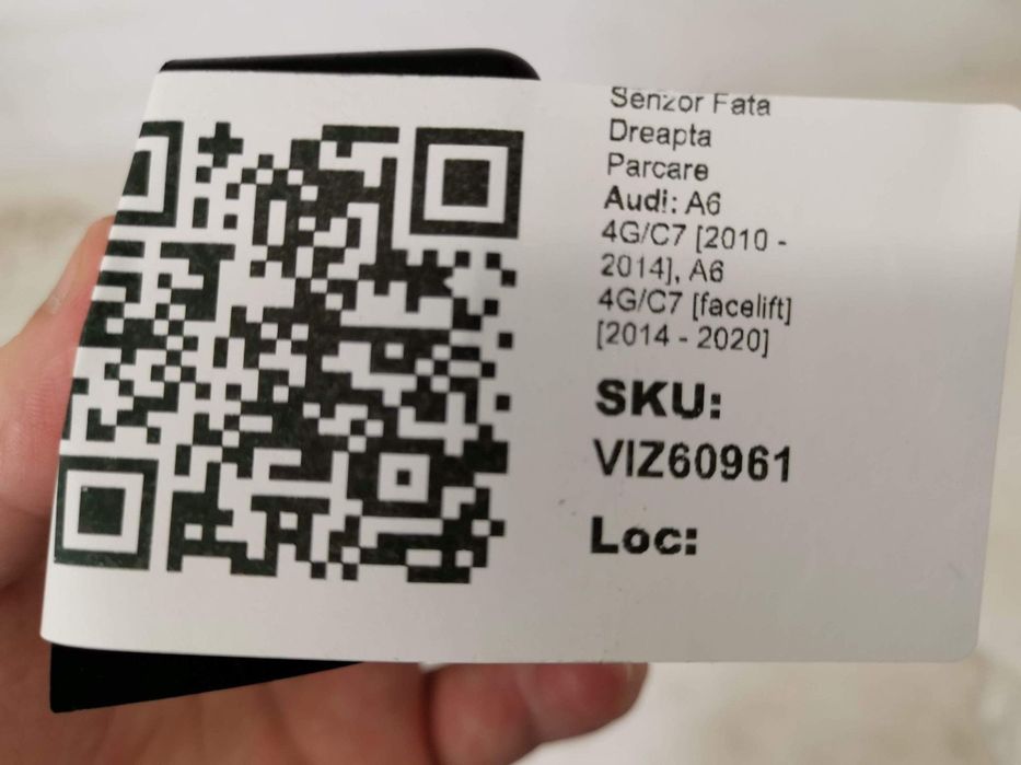 Suport Senzor Fata Dreapta Parcare Audi A6 4G/C7 2010 2011 2012 2013 2