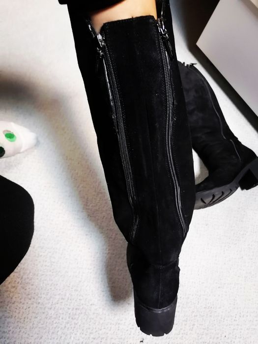 Cizme piele întoarsă