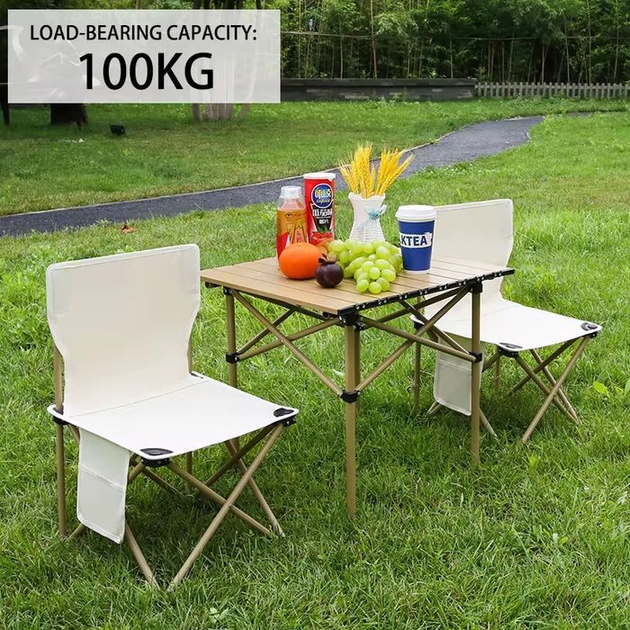 Складной стул для пикника  Практичный и компактный стул  черний цвет