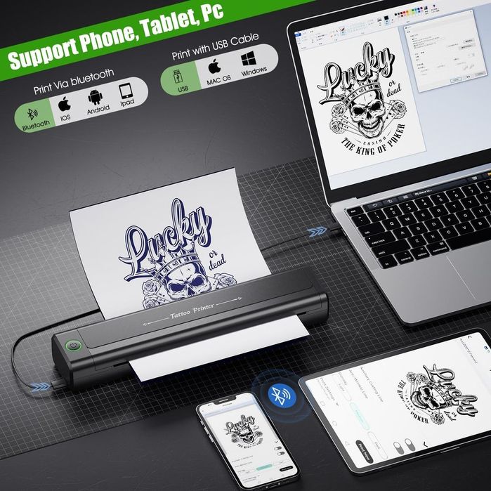 Тату принтер с Bluetooth