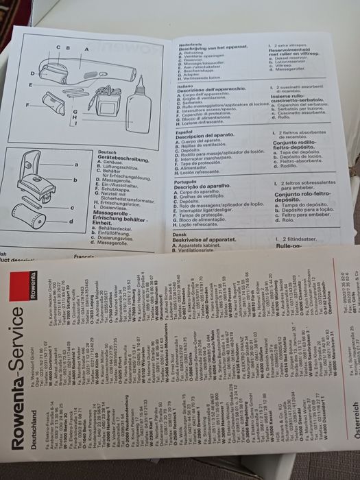 Aparat masaj Rowenta Relax in cutie