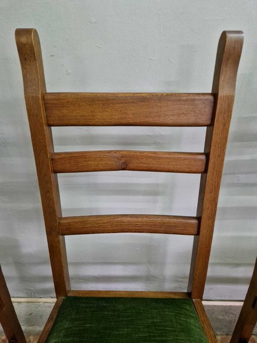 6 броя трапезни столове от бял дъб