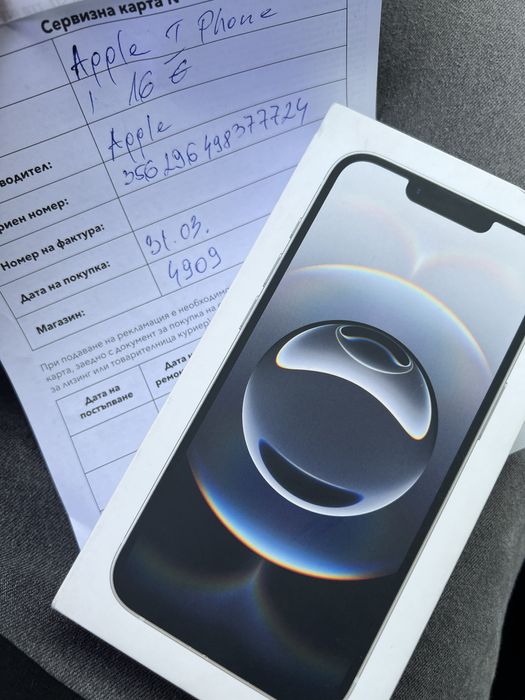 Iphone apple 16e чисто нов