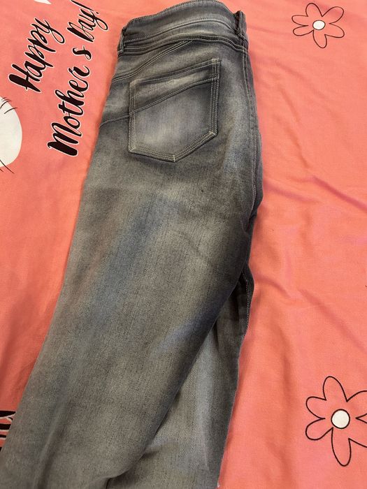 Jeans sportmax code si marella, pantaloni cu fata imitatie piele