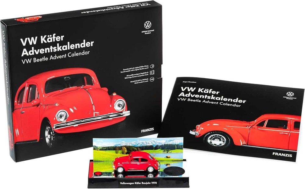 VOLKSWAGEN BEETLE фолксваген бийтъл 1:43 метална кола Коледен календар