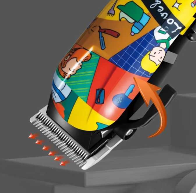 Професионална машинка за подстригване Kemei KM-770, 5W, Многоцветен