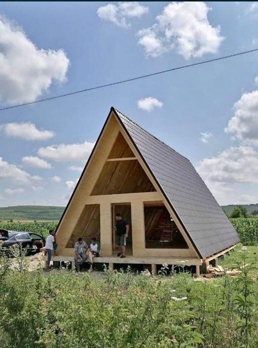 Case modulare din lemn