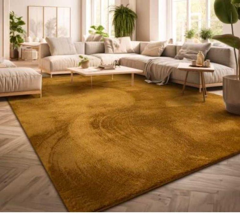 Traverse/Covoare Pufoase pentru Casa cu Suport de Cauciuc Antiderapant