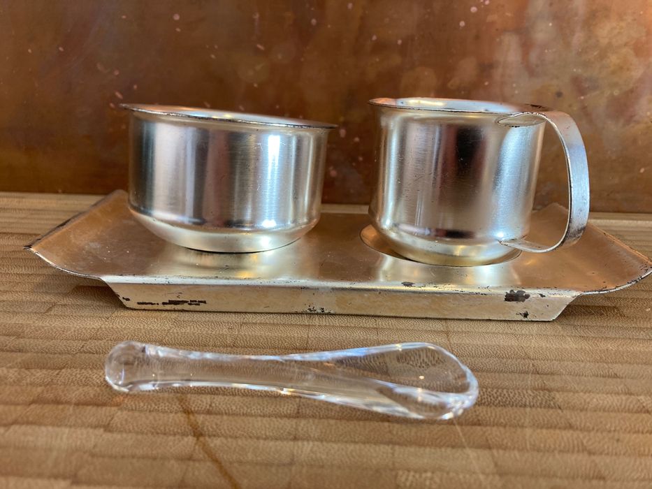 Wmf Germania, zaharnita latiera sosiera Art Deco argintat lapte zahar