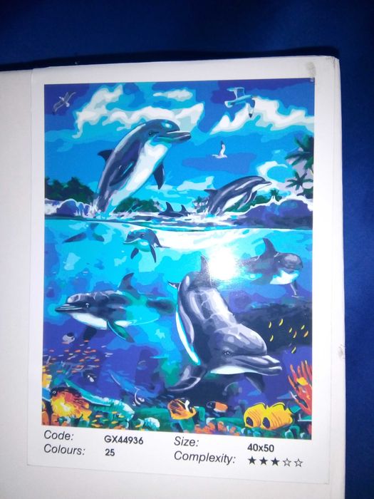 MagicArt Комплект за рисуване по номера 40х50см – нов