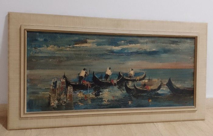 Pictura in ulei pe lemn o lucrare de o foarte buna calitate încadrară