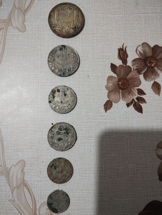 Сребърни български монети