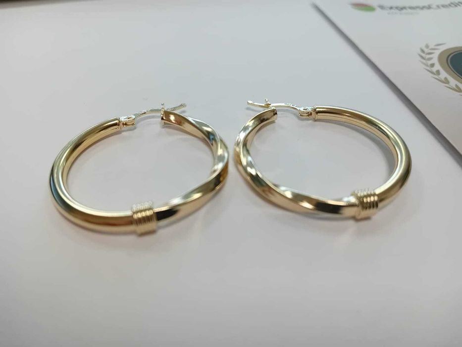 (AG33) Cercei Aur 14K / Garantie 2 Ani.