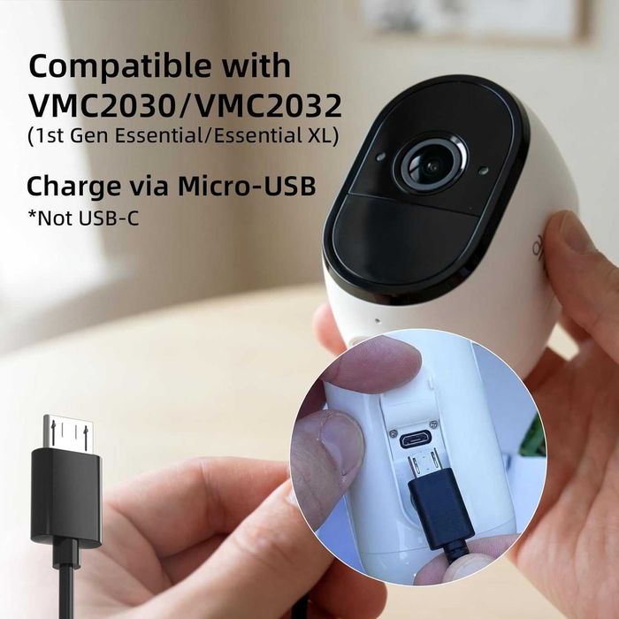 VIRTAVO 3.2W соларен панел за охранителна камера, съвместим с Arlo Pro/Pro 2