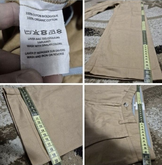 Pantaloni lux de damă Metiseko, 100% Bumbac Organic - L