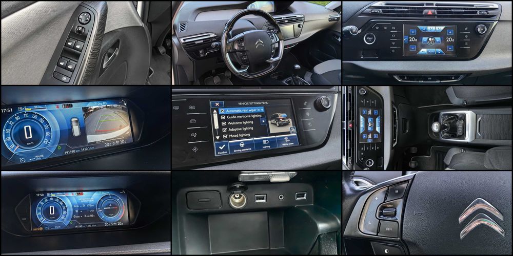 Citroen C4 Grand Picasso, Panoramic, Camera, 7 locuri, Navi, Euro 6