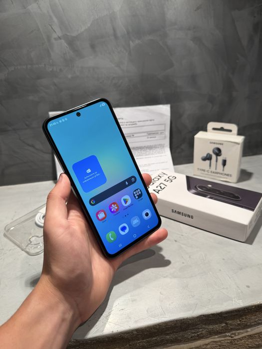 ЧИСТО НОВ Samsung A27 5G +  Samsung слушалки подарък