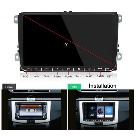 Dvd Auto VW SKODA SEAT Android 12 2G+32
