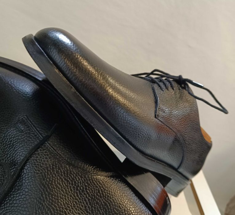 Pantofi derby lucrati manual Kalman Kalman piele naturala superioara