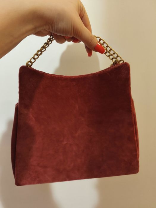 Geanta poșetă catifea