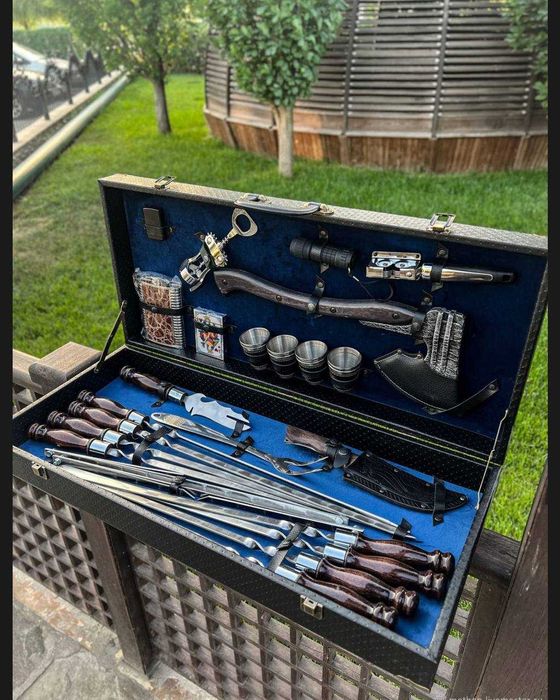 Подарочный шашлычный набор Шампуров премиум