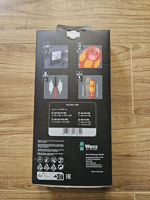 Set 7 surubelnite WERA 160 ISS/7 Kraftform Plus
