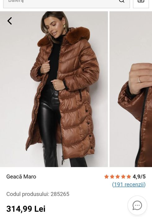 Geaca superba mărimea S