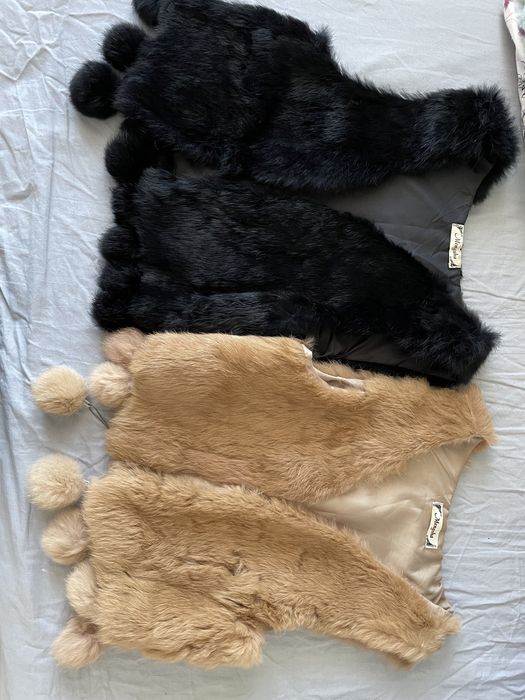 Елек естествен пух от заек XS