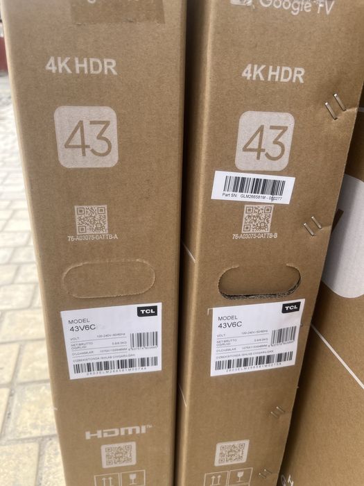 Телевизор TCL 43V6C 4K HDR GoogleTv 2026 Оптом Доставка Бесплатно