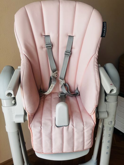 Cangaroo Детски стол за хранене I Eat розов