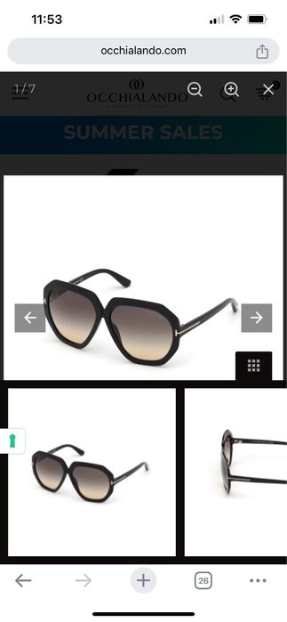 Tom Ford PIPPA TF0791 01B оригинални очила