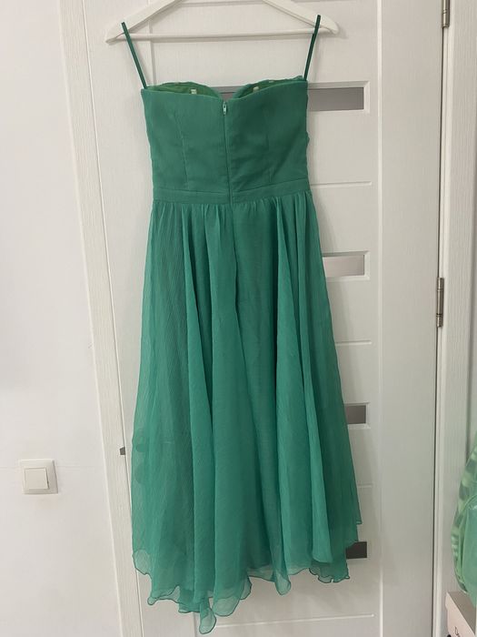 Rochie verde din voal