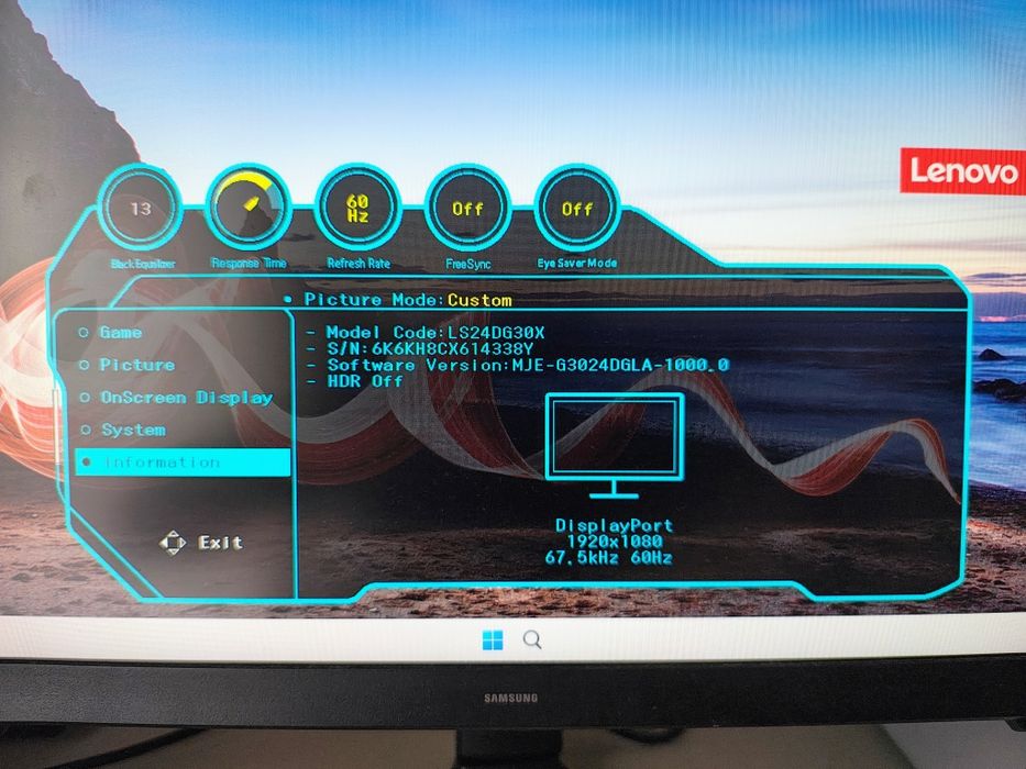 Monitor Samsung  Odyssey G3