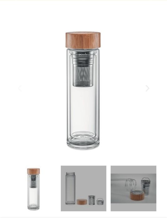 Sticla perete dublu ceai cafea