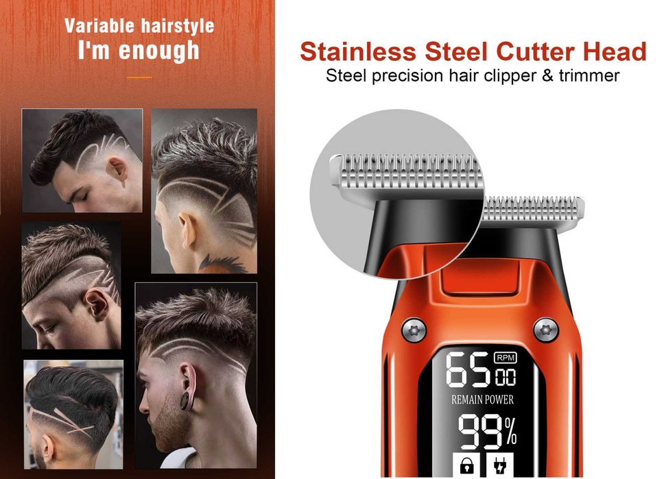 ТОП Машинка-тример за бръснене и подстригване от Kemei с 2 скорости
