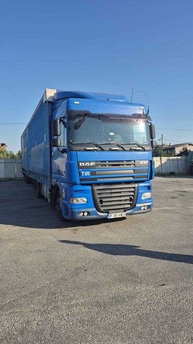DAF XF105.410  autocamion cu remorcă tandem– gata de muncă