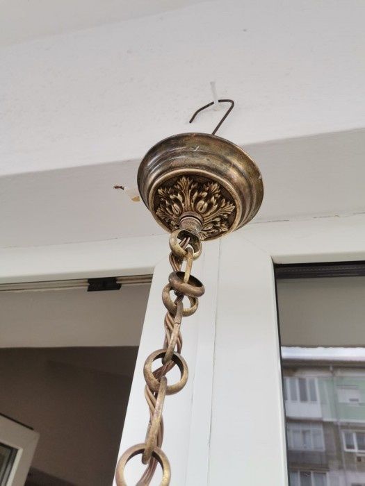 Candelabru din bronz masiv Empire cu 6 brate piesa cu o lucrătură de o