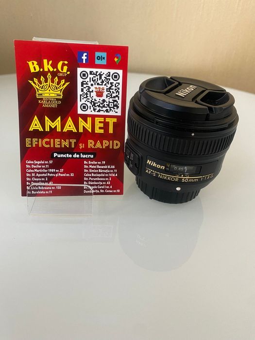 Obiectiv Foto Nikon 50mm Amanet BKG