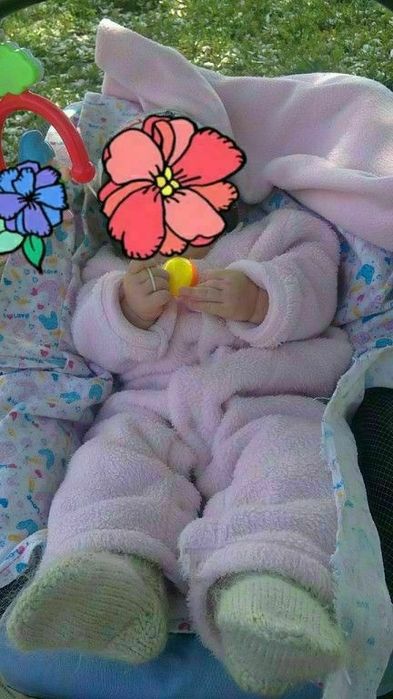 Теплый комбинезончик 6-12 месяцев